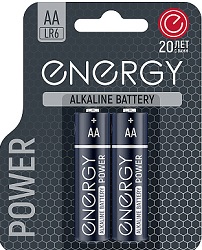 Батарейка алкалиновая ENERGY  Power LR6/2B (АА) (107043)