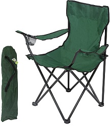 Кресло складное  ECOS (DW-2009H) с подстаканниками (зеленое), (993100)