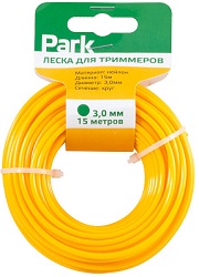 Леска д/триммера PARK (990597) круг  3,0мм х 15м