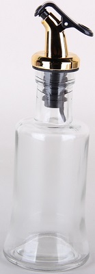 Бутылка д/масла и уксуса,соуса  стекло  200 мл  (239007) стекло/нерж,  КОРАЛЛ