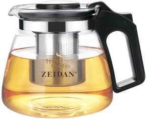 Чайник заварочный  стекло  ZEIDAN  Z-4246  (1.5 л, с ситечком)