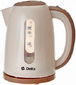 Чайник DELTA  DL - 1106  БЕЖЕВЫЙ  (2.2 кВт, 1.7 л, ЗНЭ)