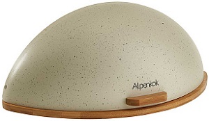Хлебница дерево/пластик ALPENKOK  (AK-4010)  (445х280х205 мм)