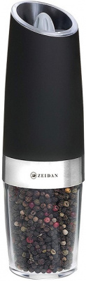 Перцемолка  гравитационная  ZEIDAN  Z-11057  (светодиодная подсветка, питание 6хАА батареек)